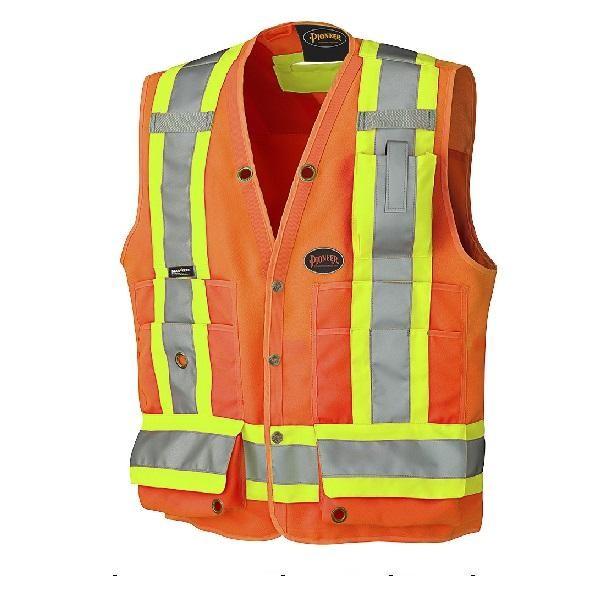 Hi-Viz Surveyor's Safety Vest - Orange (6692)