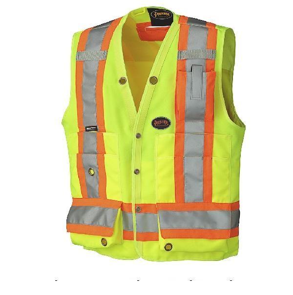 Hi-Viz Surveyor's Safety Vest - Yellow (6693)