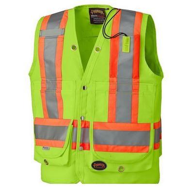 Hi-Viz Surveyor's Safety Vest - Yellow (6696)
