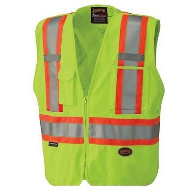 Hi-Viz Safety Tear-Away Mesh Back Vest - Yellow (6936)