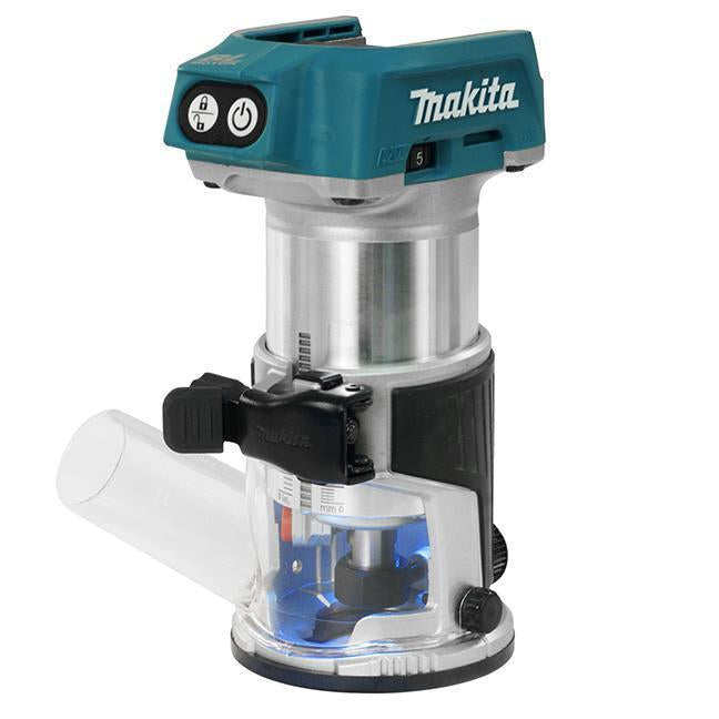 Cordless Compact Router with Brushless Motor (Makita DRT50ZX4)