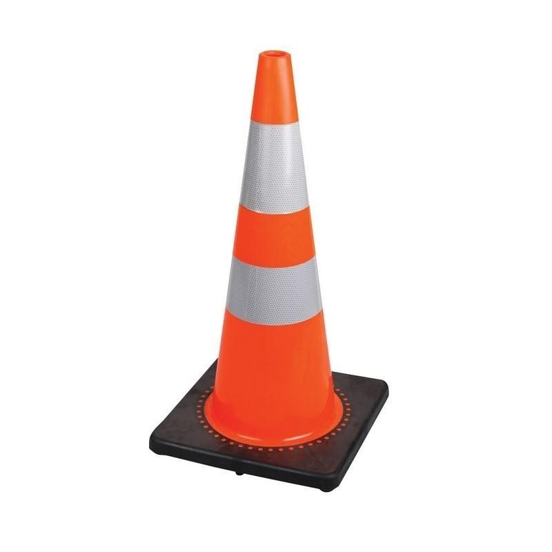 28" (70 Cm) Premium PVC Flexible Safety Cone - Orange (PPP-183)