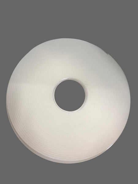 Foam Tape 5/32" X 1/2" X 49' White Single-Sided Adhesive