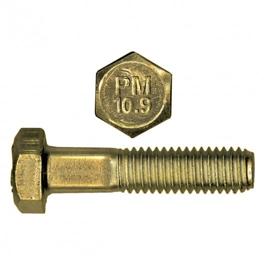 Zinc Plated Grade 10.9 Metric Hex Head Bolts with Coarse Thread