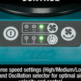 Makita DCF301Z 18V LXT Cordless or Electric 13" Jobsite Fan (Tool Only)