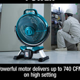 Makita DCF301Z 18V LXT Cordless or Electric 13" Jobsite Fan (Tool Only)