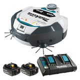 Makita DRC300PT2 18V LXT Brushless Cordless 3.0L Smart Robotic Vacuum Kit, w/ Hepa Filter (5.0Ah x 2 Kit)