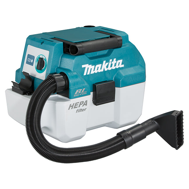 Makita DVC750LZ 18V LXT Brushless Cordless 7.5L Portable Wet/Dry Vacuum Cleaner w/XPT