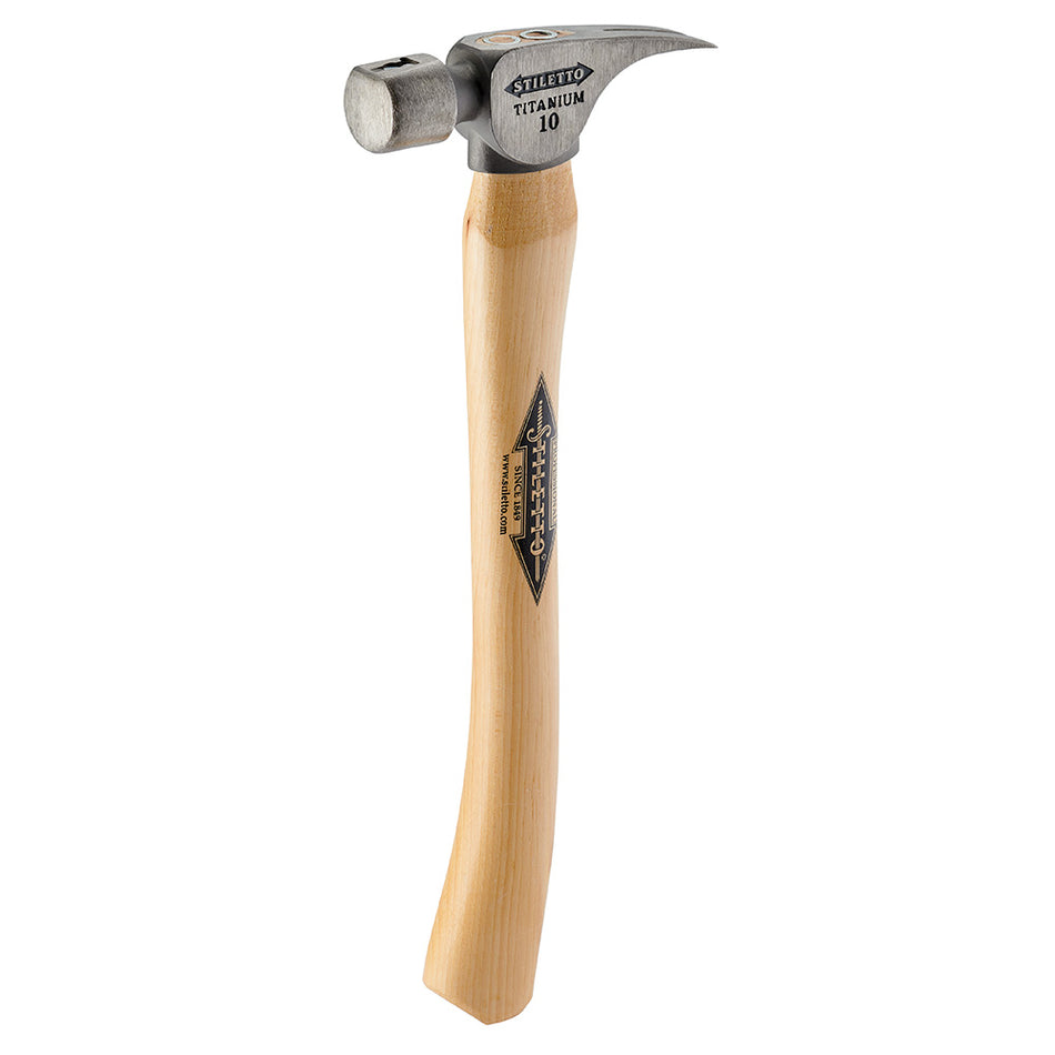 STILETTO FH10C 10oz Smooth/Curve Hickory Finish Hammer