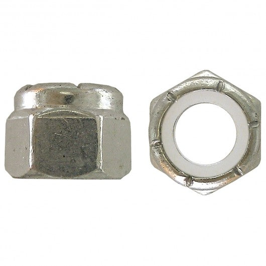 304 Stainless Steel Lock Nuts, Coarse Thread (18.8 Stainless Steel)