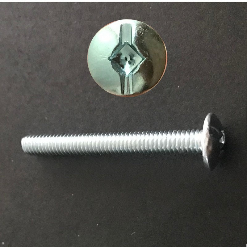 Truss Head Robertson (Square) Drive Machine Screws Zinc Plated