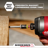 Milwaukee 49-66-4706 SHOCKWAVE Impact Duty 7/16" x 1-7/8" Magnetic Nut Driver - 10 bulk
