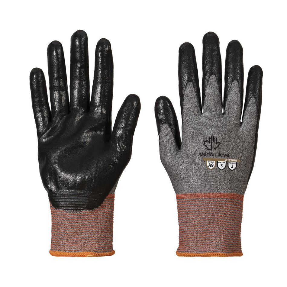 Superior Glove TenActiv S21TXUFN 21-Gauge 9 Cut Resistant Glove with Nitrile Palm