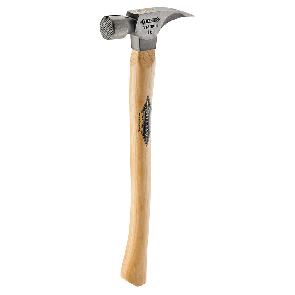 STILETTO TI16MC 16oz Milled/Curve Titanium Hickory Hammer