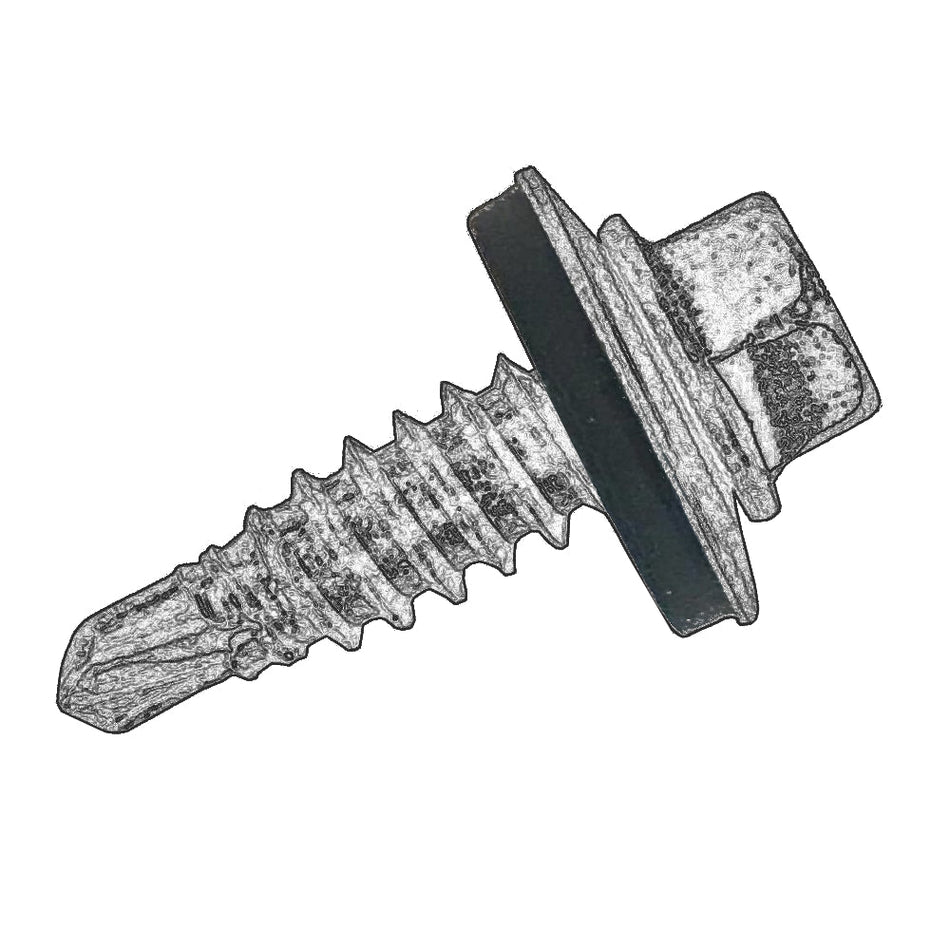 Tek Painted Hex Head Washered Self Drilling / Roofing Screws