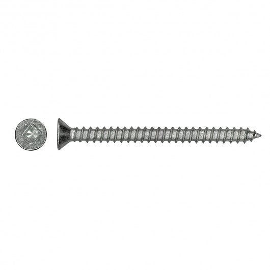 Stainless Steel Flat Head Coarse Thread Square Drive Wood Screws