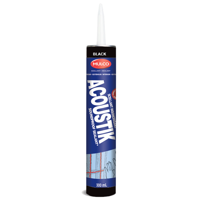 Mulco 156 Acoustik Interior Soundproofing Sealant 300ml Black