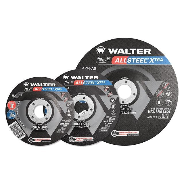 Walter 08-C 602 6" ALLSTEEL XTRA Type 27 Grinding Wheel