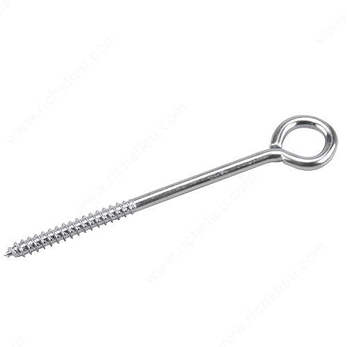 Eye Bolts with Lag Thread, Zinc Plated Steel