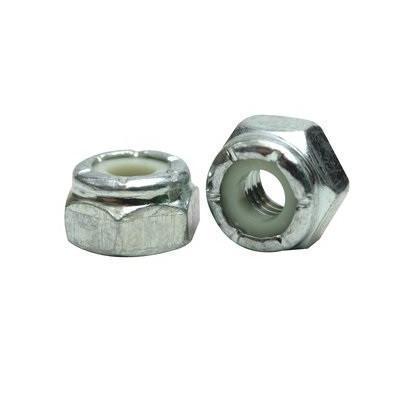 Zinc Plated Nylon Insert Lock Nuts Coarse Thread