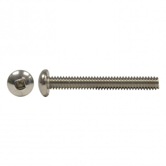 Round Head Robertson (Square) Drive Machine Screws Stainless Steel - each