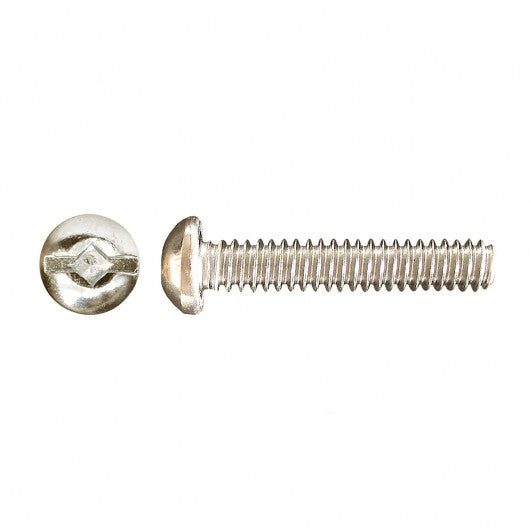 Round Head Robertson (Square) Drive Machine Screws Zinc Plated